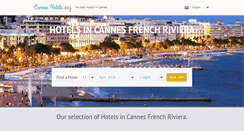 Desktop Screenshot of canneshotels.org